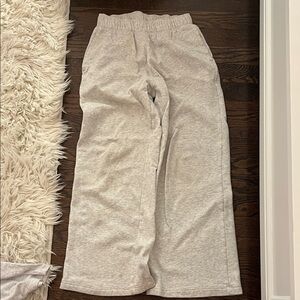 Hollister grey wide leg sweatpants